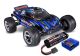 TRAXXAS Rustler 1/10 2WD Stadium-Truck blau RTR