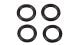 O-Ring Ø8mm (4 Stück) UV stabil (HERON/FUNRAY)