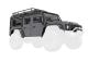 Carrosserie TRX-4M Defender zilver compleet