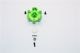 ALUMINIUM SPUR GEAR ADAPTER - 1PC SET green