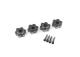 hexagon wheel hub aluminum gray