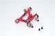 ALLOY FRONT BODY POST MOUNT WITH SCREW  - 1PC SET red