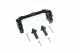 ALUMINUM FRONT ADJUSTABLE BODY MOUNT & POST -7PC SET black