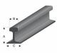 Railroad profile H0 1:872,40x2,10mm