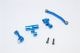 ALUMINIUM STEERING ASSEMBLY - 1SET blue