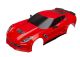 Carrosserie Chevrolet Corvette Z06 rood met aanbouwdelen