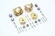 BRASS EXTREME HvyEd PENDULUM WHEEL KNUCKLE AXLE WEIGHT-40PCS