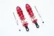 ALUMINUM FRONT ADJUSTABLE DAMPERS 100MM-10PC SET red