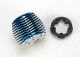 koop Koelkop Powertune aluminium blauw met beschermring by Traxxas for only € 42,95 in TRX 5000 tot 5299 at Bliek Modelbouw, Bliek Modelbouw. Beschikbaar