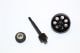 HARD STEEL TRANSMISSION GEARS - 3PC SET black