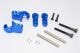 ALUMINIUM REAR ADJUSTABLE SHOCK MOUNT - 1SET blue