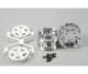 1:10 Wheels (2) 5-Spoke Chr./white 30mm