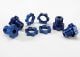koop Wieldoppen & moeren 6061-T6 aluminium blauw 17mm (4) by Traxxas for only € 28,95 in TRX 5300 tot 5499 at Bliek Modelbouw, Bliek Modelbouw. Beschikbaar