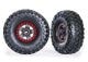 Canyon Trail 5.3x2.2 tires on TRX-4 rims grey/red (2)