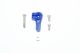 ALUMINUM ADJUSTABLE 25T SERVO HORN -5PC SET blue