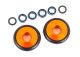 koop Compleet wiel Wheelie bar 6061-T6 aluminium oranje (2) by Traxxas for only € 22,95 in TRX 9000 tot 9999, Chassis & toebehoren at Bliek Modelbouw, Bliek Modelbouw. Beschikbaar