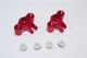 ALLOY FRONT/REAR KNUCKLE ARM - 1PR SET red