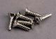 TRX3176, Screws, 3x10mm countersunk self-tapping (6)