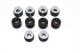 ALUMINUM + DELRIN COLLARS FOR MAN021 - 10PC SET black