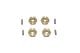 BRASS  HEX ADAPTERS 3MM THICK-8PC SET