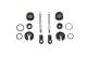 ALLOY REBILD KIT FOR MAS110R REAR DAMPER -18PC SET black