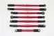 ALUMINUM TIE RODS- 7PC SET red