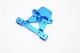 ALLOY REAR BODY POST MOUNT - 1PC blue