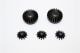 STEEL FRONT BEVEL DIFFERENTIAL GEAR  - 5PCS SET black