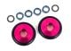koop Compleet wiel Wheelie bar 6061-T6 aluminium roze (2) by Traxxas for only € 22,95 in TRX 9000 tot 9999, Chassis & toebehoren at Bliek Modelbouw, Bliek Modelbouw. Beschikbaar