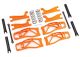 koop Wishbone set oranje met trekstangen, steekassen, veren by Traxxas for only € 57,95 in TRX 8500 tot 8999 at Bliek Modelbouw, Bliek Modelbouw. Beschikbaar