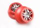 koop SCT 2.2/3.0 spaakvelgen chroom/rood (2) by Traxxas for only € 12,95 in TRX 6500 tot 6999 at Bliek Modelbouw, Bliek Modelbouw. Beschikbaar