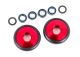 koop Compleet wiel Wheelie bar 6061-T6 aluminium rood (2) by Traxxas for only € 22,95 in TRX 9000 tot 9999, Chassis & toebehoren at Bliek Modelbouw, Bliek Modelbouw. Beschikbaar