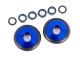 koop Compleet wiel Wheelie bar 6061-T6 aluminium blauw (2) by Traxxas for only € 22,95 in TRX 9000 tot 9999, Chassis & toebehoren at Bliek Modelbouw, Bliek Modelbouw. Beschikbaar