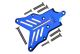 Aluminium 7075-T6 Chassis-Schutzplatte hinten blau