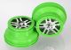 koop SCT 2.2/3.0 spaakvelgen chroom/groen (2) by Traxxas for only € 12,95 in TRX 6500 tot 6999 at Bliek Modelbouw, Bliek Modelbouw. Beschikbaar