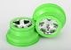 koop SCT 2.2/3.0 velgen chroom/groen (2) by Traxxas for only € 12,95 in TRX 6500 tot 6999 at Bliek Modelbouw, Bliek Modelbouw. Beschikbaar