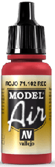 Model Air 71102 Red, 17 ml