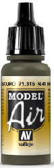 Model Air 71316 N.41 Dark Olive Drab 17ml