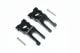 ALUMINUM REAR KNUCKLE ARM - 4PC SET black