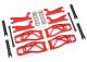 koop Wishbone set rood met trekstangen, steekassen, veren by Traxxas for only € 57,95 in TRX 8500 tot 8999 at Bliek Modelbouw, Bliek Modelbouw. Beschikbaar