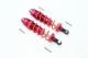 ALUMINUM FRONT/REAR ADJUSTABLE DAMPERS 110MM-6PC SET red