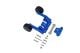 ALUMINUM REAR ADJUSTABLE WHEELIE -12PC SET blue