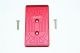 ALUMINUM REAR CHASSIS PROTECTION PLATE -3PC SET red