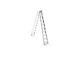 SCALE ACCESSORIES: ALU LONG STEP LADDER FOR CRAWLERS -1PC