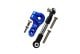 SPRING STEEL TIE ROD+25T ALUMINUM SERVO HORN -6PC SET blue