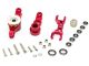 ALUMINIUM STEERING ASSEMBLY - 1SET red