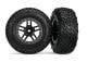 SCT banden op 2.2/3.0 velg zwart/satijn chroom voorzijde (2)