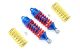 ALUMINUM FRONT/REAR ADJUSTABLE SHOCKS -6PC SET red