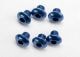 Rondkopschroef aluminium blauw 4x4mm met binnenzeskant (6)