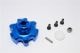 ALUMINIUM SPUR GEAR ADAPTER - 1PC SET blue